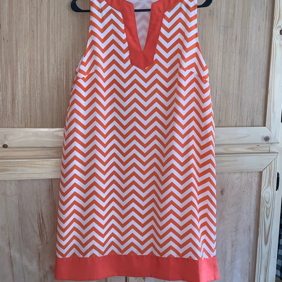 Mudpie Chevron Striped dress Size M - Picture 3 of 7